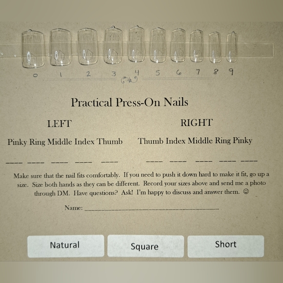 Sizing Kit Apres Gel-x Press On Nails Various Shapes & Lengths - Picture 5 of 12